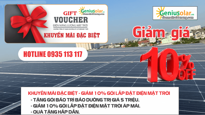 Lắp đặt điện mặt trời tại Đà Nẵng - Voucher giảm giá 10%